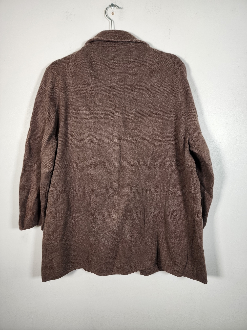 Quince Taupe Brown Knit Blazer Jacket - Picture 2 of 5